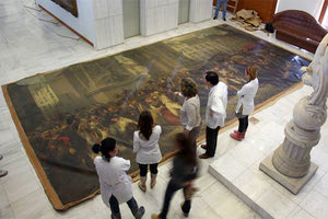 H συνάντηση του έργου ΠΡΩΤΕΑΣ «Προηγμένο σύστημα συλλογής και διαχείρισης αναλυτικών δεδομένων για την ανοιχτή προς το κοινό τεκμηρίωση, και συντήρηση ζωγραφικών έργων τέχνης μεγάλων διαστάσεων με συμμετοχή του ΙΤΕ