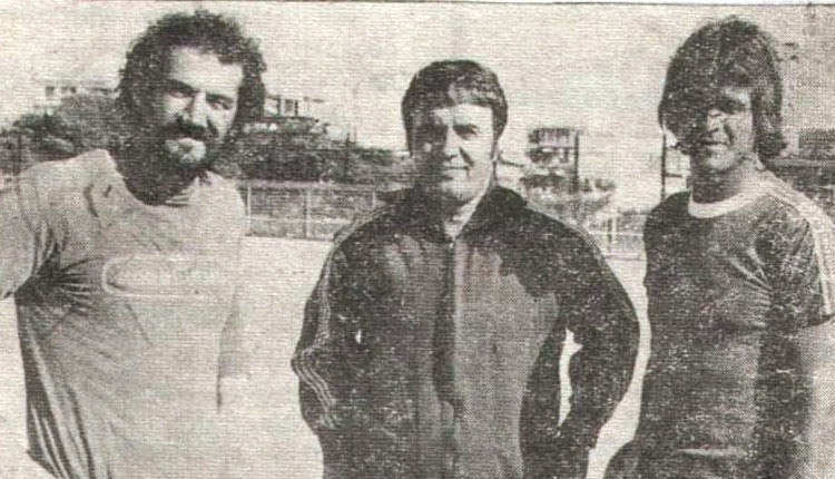 Μια φωτογραφία-απόκομμα εφημερίδας από την εποχή που ο Αντώνης Γεωργιάδης εργάστηκε στον ΟΦΗ (1979-80)