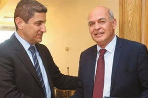 Βαγγέλης Γραμμένος και Λευτέρης. Αυγενάκης