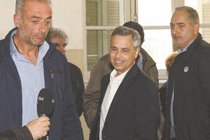 Ο Μ. Λεμπιδάκης στις αίθουσες του δικαστηρίου