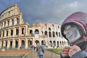 πανδημία Covid-19 στην Ευρώπη Ιταλία Ρώμη