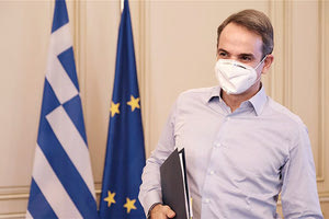 O πρωθυπουργός Κυριάκος Μητσοτάκης