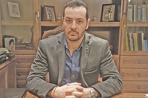 O πρόεδρος του Συνδέσμου Κρεοπωλών Μανόλης Δατσέρης