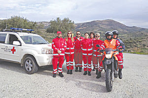 Οι εθελοντές του Ελληνικού Ερυθρού Σταυρού Μοιρών συνόδευσαν τους αθλητές