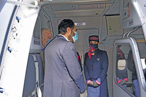 Στο Ηράκλειο η πρώτη τιμητική πτήση του νέου Airbus της Sky Express