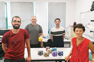 Η ομάδα των ερευνητών από το Εργαστήριο Βιοαισθητήρων του Ιδρύματος Τεχνολογίας και Έρευνας, με επικεφαλής τη δρ. Ηλέκτρα Γκιζελή