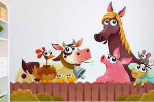 Αυτοκόλλητο τοίχου Ζώα της Φάρμας