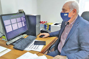 Ο πρόεδρος Παύλος Μπαριτάκης στην τηλεδιάσκεψη για έκφραση γνώμης επί του Σχεδίου Στρατηγικού Σχεδιασμού της Περιφέρειας