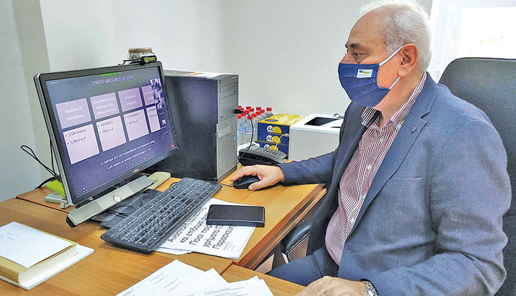 Ο πρόεδρος Παύλος Μπαριτάκης στην τηλεδιάσκεψη για έκφραση γνώμης επί του Σχεδίου Στρατηγικού Σχεδιασμού της Περιφέρειας