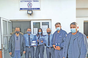   Το Β’ Αστυνομικό Τμήμα Ηρακλείου και το Τμήμα Μαλεβιζίου  επισκέφθηκαν χθες ο πρόεδρος και ο γενικός γραμματέας της Ένωσης Αστυνομικών Υπαλλήλων νομού Ηρακλείου