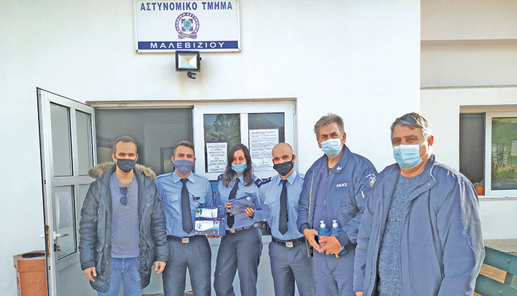   Το Β’ Αστυνομικό Τμήμα Ηρακλείου και το Τμήμα Μαλεβιζίου  επισκέφθηκαν χθες ο πρόεδρος και ο γενικός γραμματέας της Ένωσης Αστυνομικών Υπαλλήλων νομού Ηρακλείου