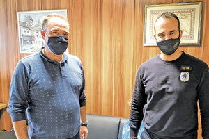 δωρεά στην τοπική ΕΛ.ΑΣ. με μάσκες από την εταιρεία “C.M.D. ΕΛΛΑΣ”