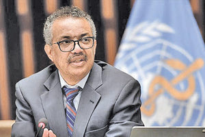 Ο επικεφαλής του Παγκόσμιου Οργανισμού Υγείας κ. Τ.Α. Γκεμπρεγέσους