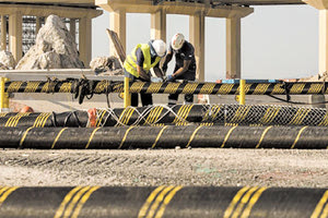 εργοτάξια για τη μεγάλη ηλεκτρική διασύνδεση της Κρήτης