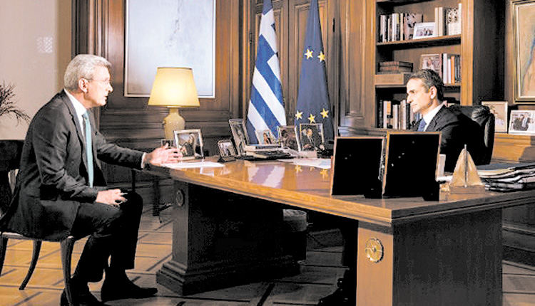 Στη συνέντευξη που παραχώρησε ο πρωθυπουργός Κυριάκος Μητσοτάκης στο κεντρικό δελτίο ειδήσεων του ΑΝΤ1 και τον Νίκο Χατζηνικολάου