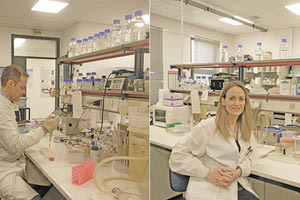 Ο καθηγητής Γ. Ζάχος και η Δρ. Ελένη Πετσαλάκη