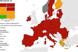 Τα επιδημιολογικά δεδομένα και ο χάρτης του Ευρωπαϊκού Κέντρου Ελέγχου Λοιμώξεων (ECDC)