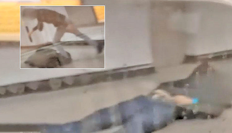 εντοπισμός και η σύλληψη των ατόμων που χτύπησαν το σταθμάρχη του Μετρό.