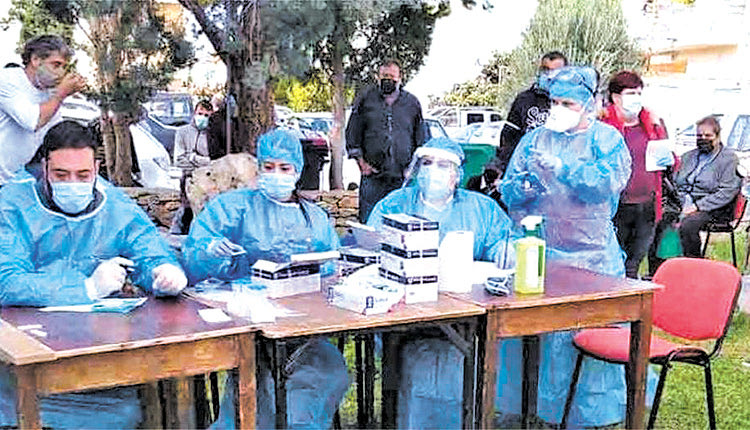 Τεστ κοροναϊού στο Παλαίκαστρο Σητείας