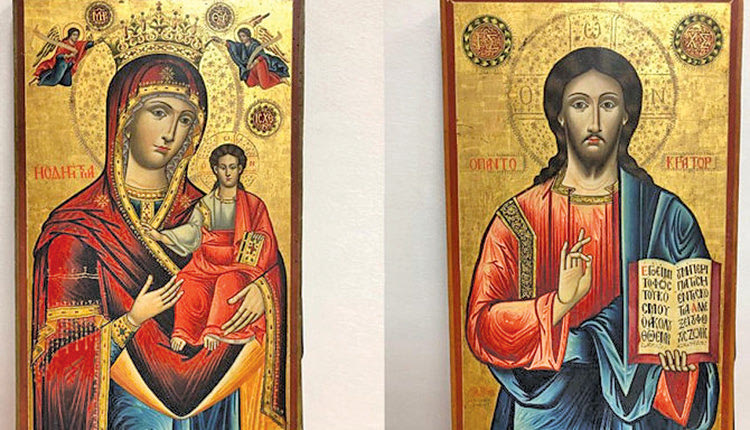 Δύο δεσποτικές εικόνες του Χριστού Παντοκράτορα και της Παναγίας Οδηγήτριας, των ετών 1735 και 1785 επιστρέφουν στην Ελλάδα
