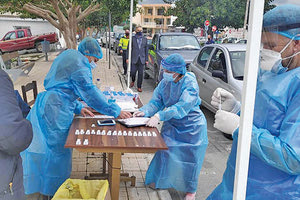 τεστ Covid-19 που έγιναν στο Παλαίκαστρο Σητείας