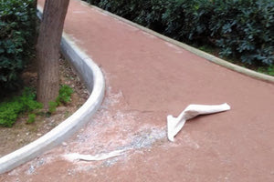 άρχισε να …ξηλώνεται το πάρκο Γεωργιάδη από τις βροχές