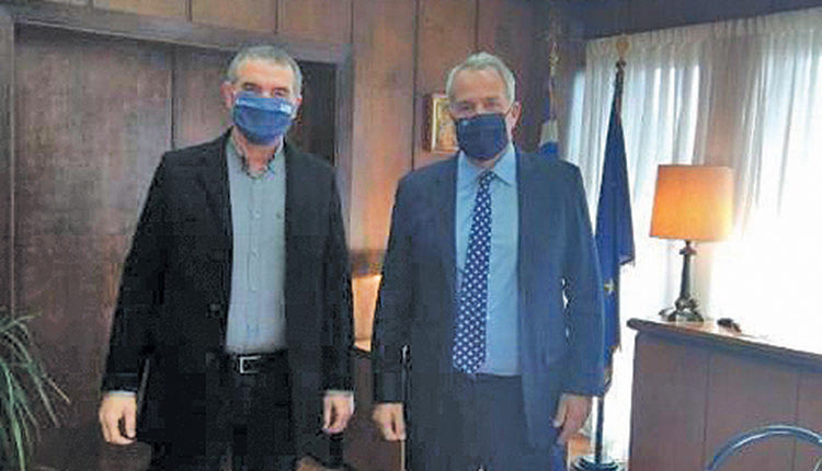 ο Αντιπεριφερειάρχης Πρωτογενή τομέα Μανόλης Χνάρης στην Αθήνα με τον Μάκη Βορίδη