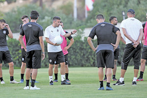 Σίμος - παίκτες ΟΦΗ προπόνηση