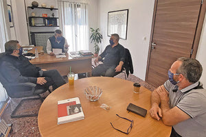 Συνάντηση με το σωματείου Εμπόρων Λαϊκών Αγορών ν. Ηρακλείου «Άγιος Κωνσταντίνος», είχε Χάρης Μαμουλάκης