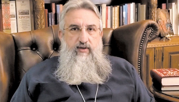 O μητροπολίτης Ρεθύμνης και Αυλοποτάμου Ευγένιος