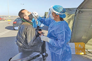 διενέργεια rapid test στα Ανώγεια