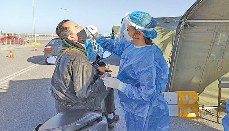 διενέργεια rapid test στα Ανώγεια