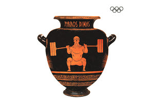 Η ΔΟΕ «έντυσε» με τη μορφή του Πύρρου Δήμα αρχαιοελληνικό αγγείο