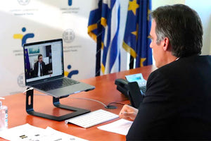 O Μαργαρίτης Σχοινάς πραγματοποίησε τηλεδιάσκεψη με τον Πρόεδρο του ΕΟΔΥ  κ. Παναγιώτη Αρκουμανέα.