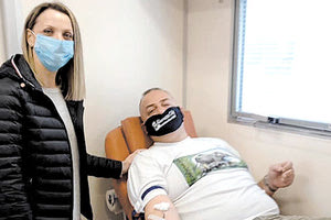 ΗΡΟΔΟΤΟΣ: Έδωσε αίμα ο πρόεδρος του συλλόγου, Μιχάλης Γεωργιάδης