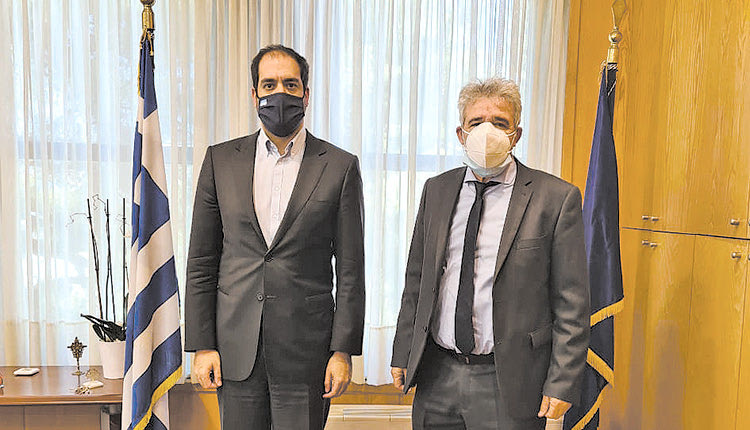 Ο κ. Παπαδογιάννης, συναντήθηκε με τον υφυπουργό Υποδομών και Μεταφορών κ. Γιάννη Κεφαλογιάννη