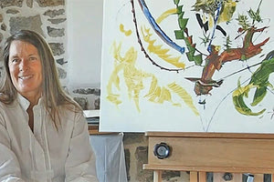 ψηφιακή ξενάγηση στην σπηλιά  - ατελιέ της Γερμανίδας ζωγράφου Stephanie Strassne