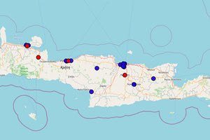 Ο χάρτης με τα κλειστά τμήματα και σχολεία στην Κρήτη