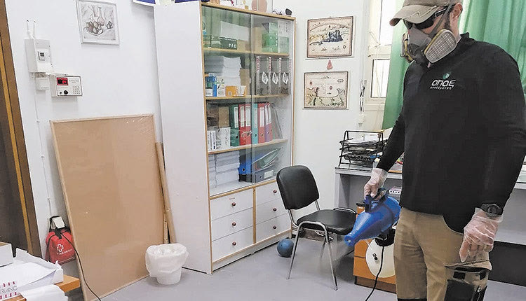 Απολύμανση στους χώρους του Λυκείου Γουβώ