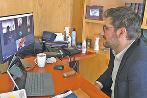 Από την τηλεδιάσκεψη του Δήμου Μαλεβιζίου