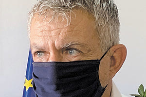 O δήμαρχος Φαιστού Γρηγόρης Νικολιδάκης