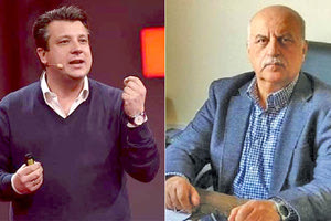 Οι κ. κ. Μανώλης Δερμιτζάκης και Νίκος Τζανάκης