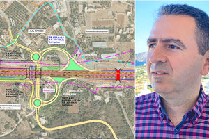 Μιχάλης Χωραφάς για την νέα χάραξη του δρόμου Χερσόνησος-Νεάπολη στον ανισόπεδο κόμβο των Μαλίωννέας χάραξης του δρόμου Χερσόνησος-Νεάπολη και συγκεκριμένα στον ανισόπεδο κόμβο των Μαλίων