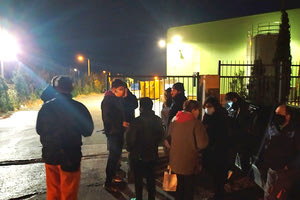 εργαζόμενοι στο ΚΔΑΥ Ηρακλείου - διαμαρτυρία