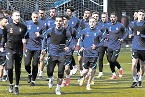 Εθνική ομάδα ποδοσφαίρου των Ανδρών προπόνηση