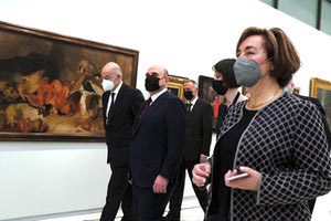 οι πρώτοι επίσημοι επισκέπτες της νέας Εθνικής Πινακοθήκης