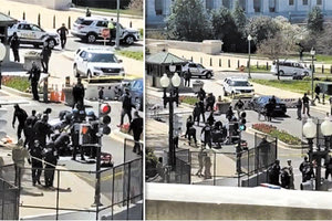 Δύο αστυνομικοί, μέλη της υπηρεσίας του Καπιτωλίου, τραυματίστηκαν αφού παρασύρθηκαν από ένα όχημα στο Κογκρέσο