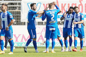 οι ποδοσφαιριστές των Χανίων