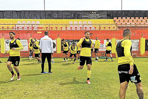 προπόνηση του Εργοτέλη στο γήπεδο του Ιάλυσου