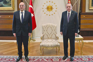 Από τη συνάντηση Δένδια κι Ερντογάν